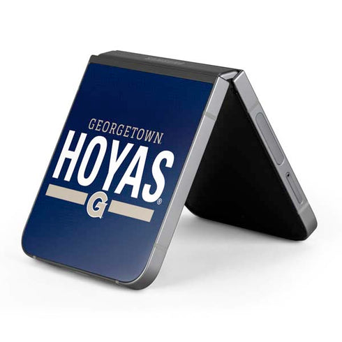Georgetown University Hoyas Stripe Galaxy Z Flip6 Skin